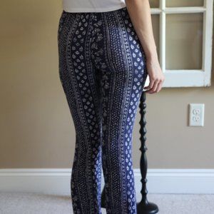 Navy & White Summer Flare Pant